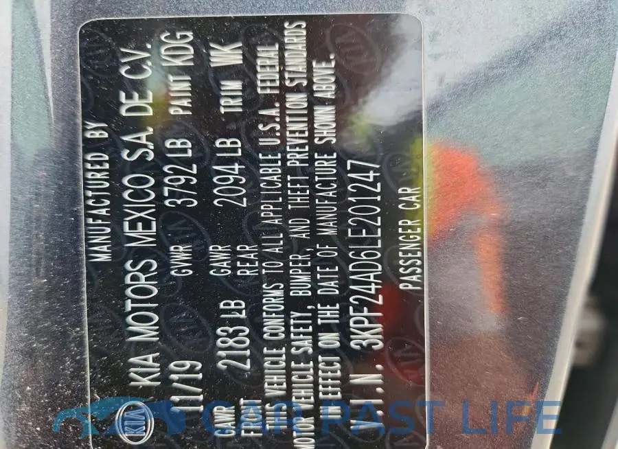 3KPF24AD6LE201247# 12