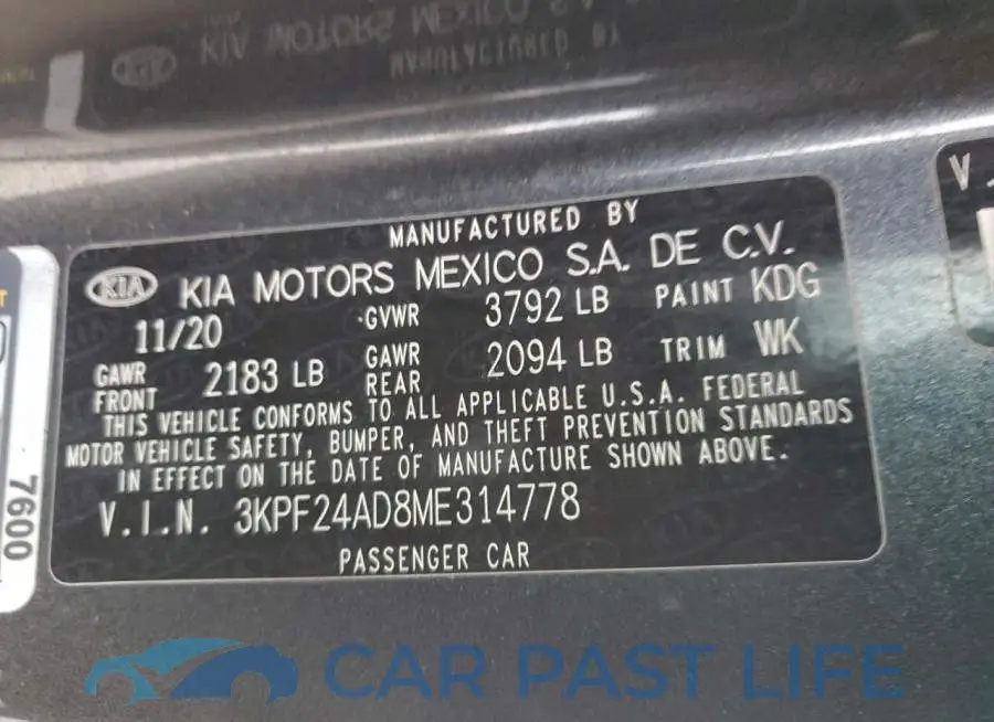 3KPF24AD8ME314778# 12