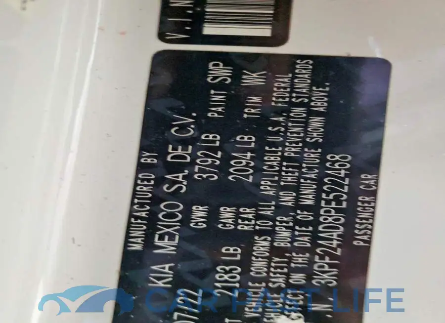 3KPF24AD8PE522468# 12
