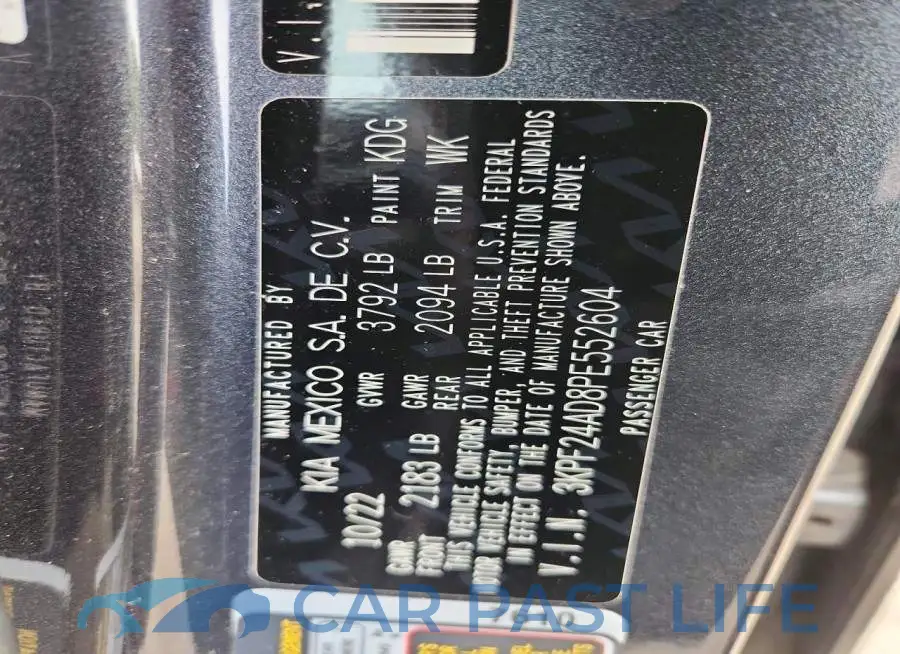 3KPF24AD8PE552604# 13