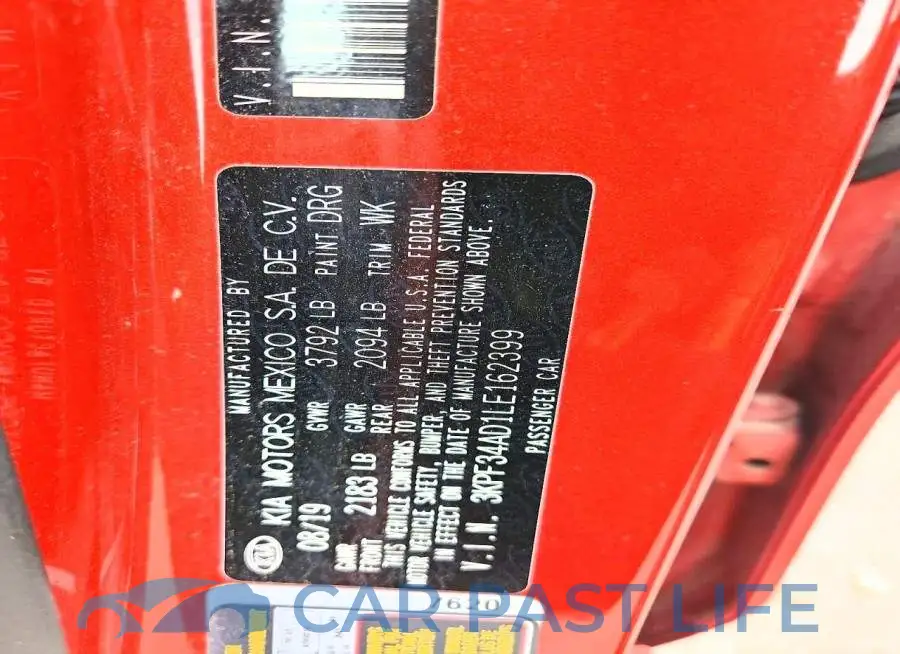 3KPF34AD1LE162399# 12