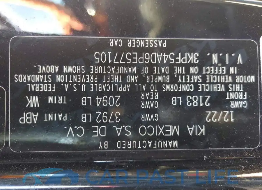 3KPF54AD6PE577105# 12