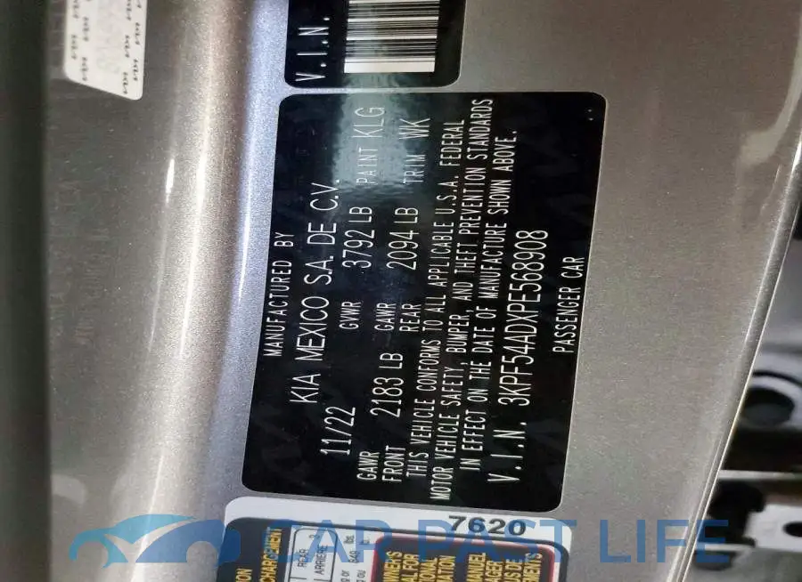3KPF54ADXPE568908# 13