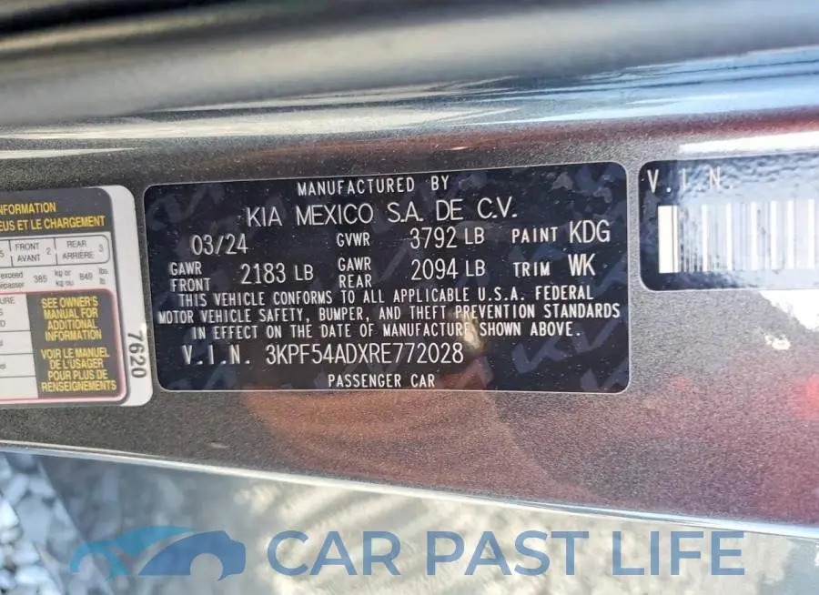 3KPF54ADXRE772028# 12