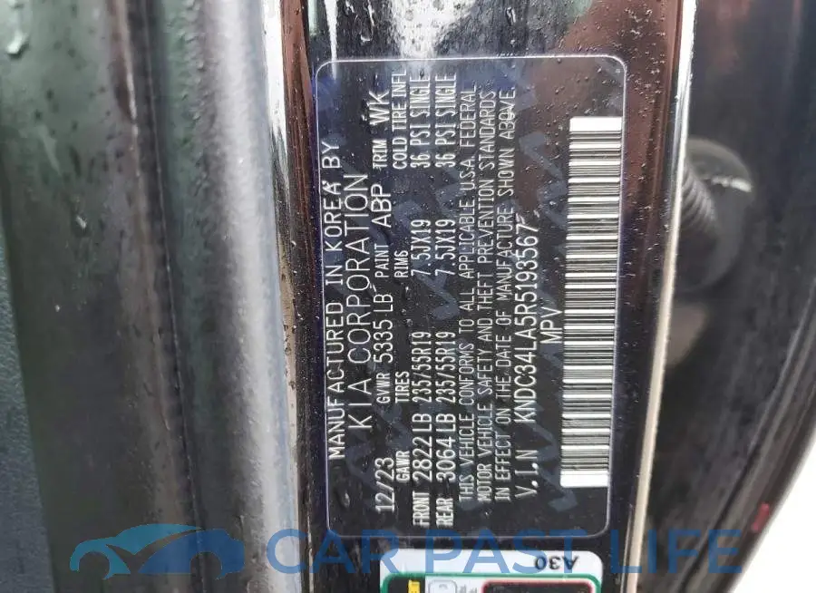 KNDC34LA5R5193567# 12