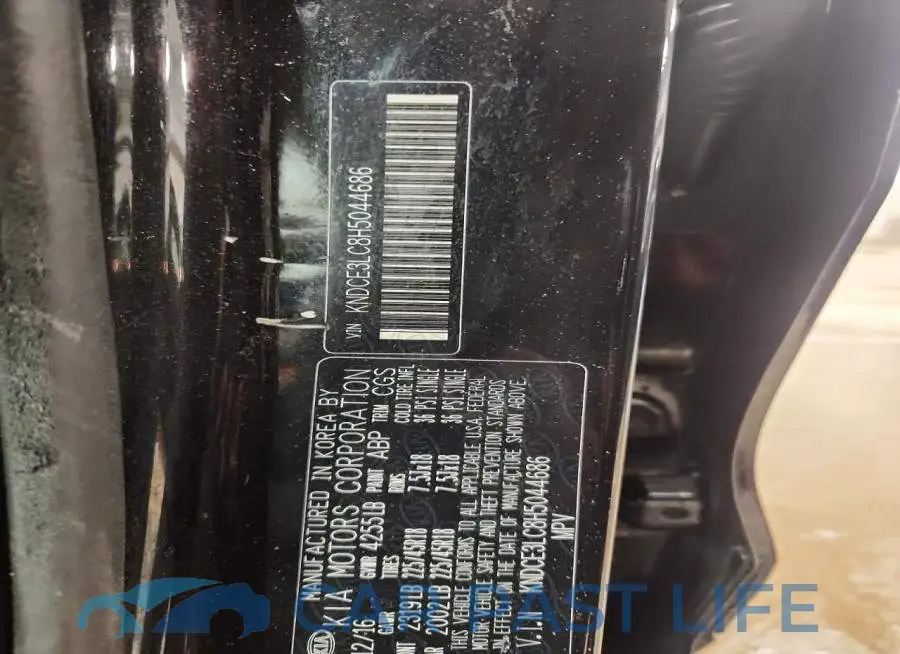KNDCE3LC8H5044686# 13