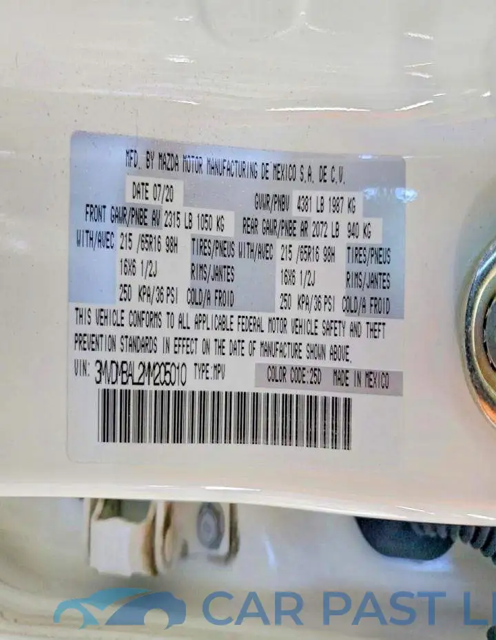 3MVDMBAL2MM205010# 13