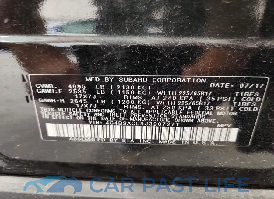 4S4BSACC9J3207271# 13