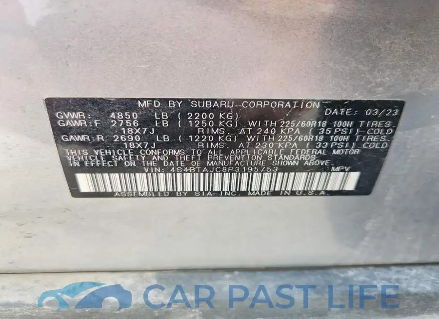 4S4BTAJC8P3195753# 13