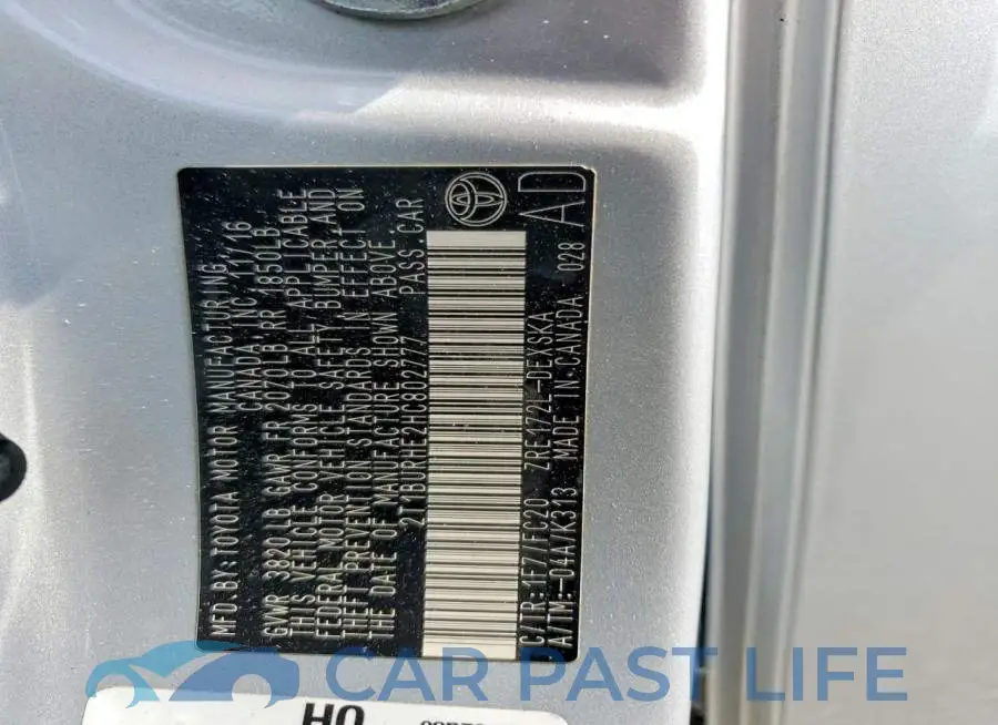 2T1BURHE2HC802777# 12