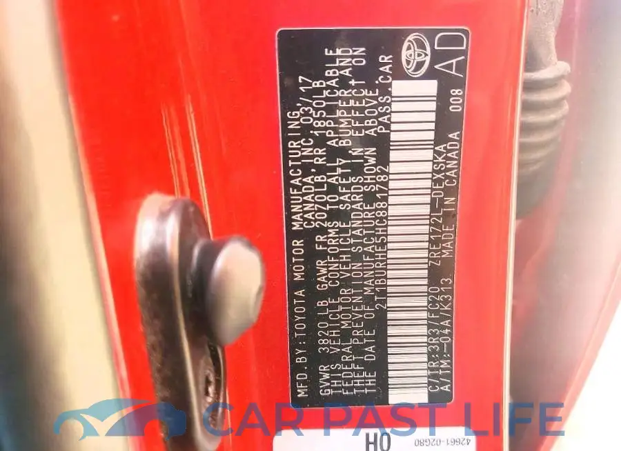 2T1BURHE5HC881782# 12