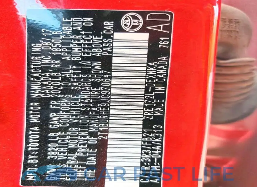 2T1BURHE9JC970647# 12