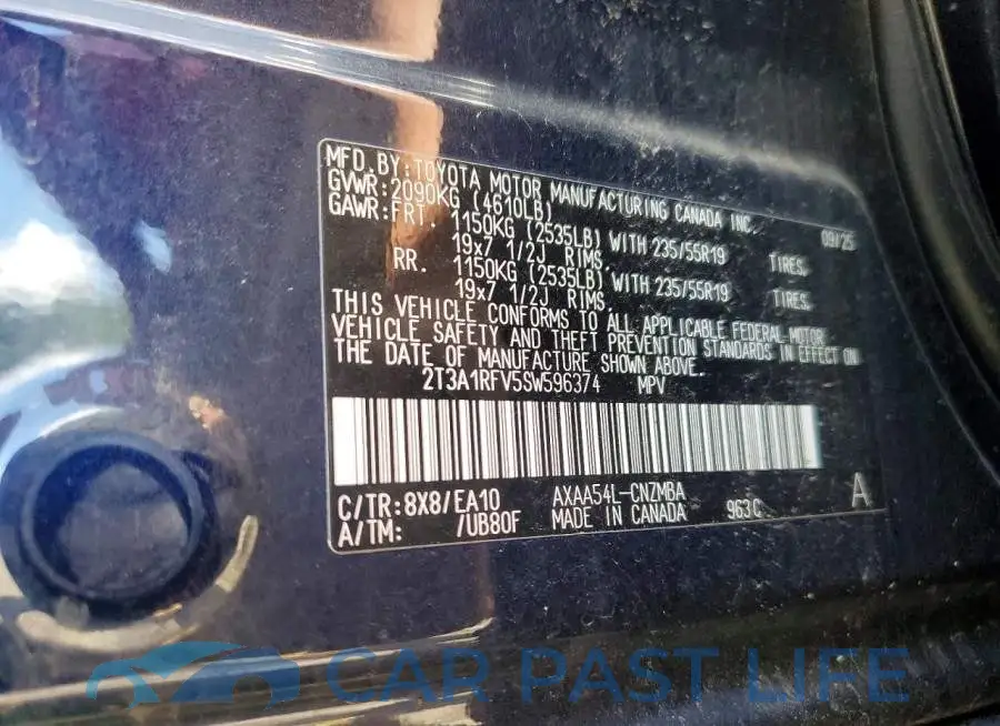 2T3A1RFV5SW596374# 13
