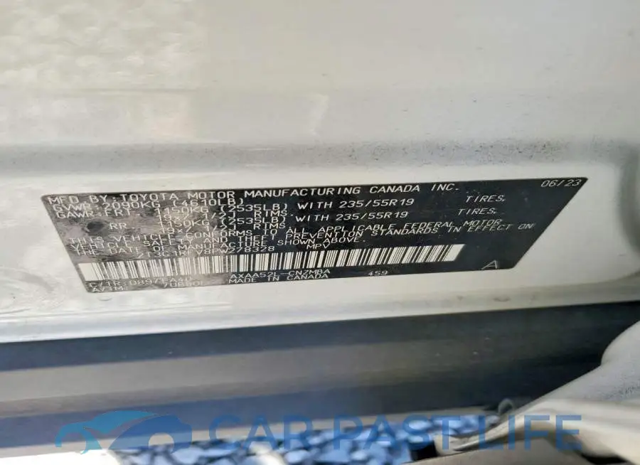 2T3C1RFV8PW278328# 13