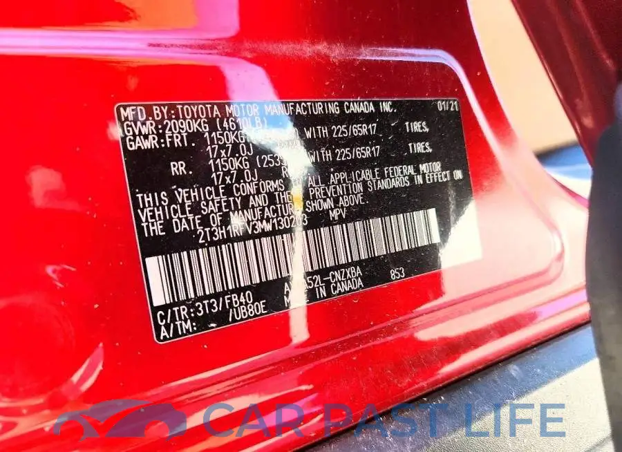 2T3H1RFV3MW130203# 14