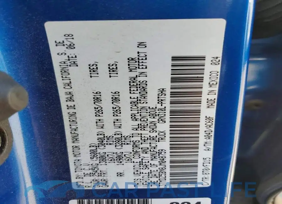 3TMDZ5BN8JM048759# 12