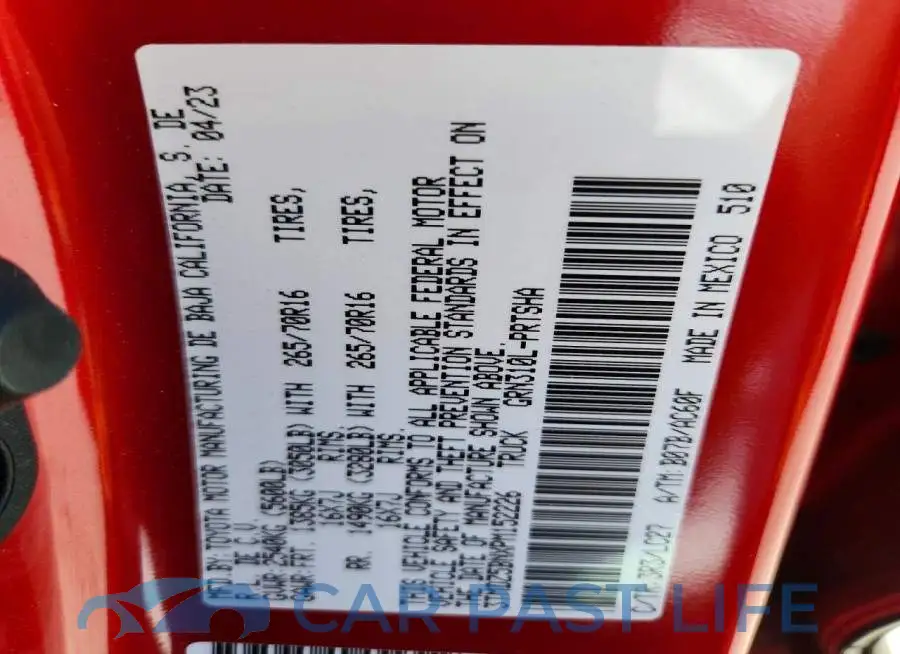 3TMDZ5BNXPM152226# 12