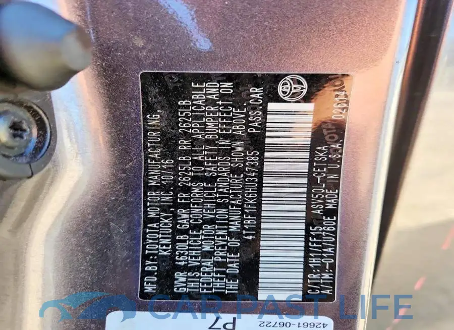 4T1BF1FK6HU347385# 13