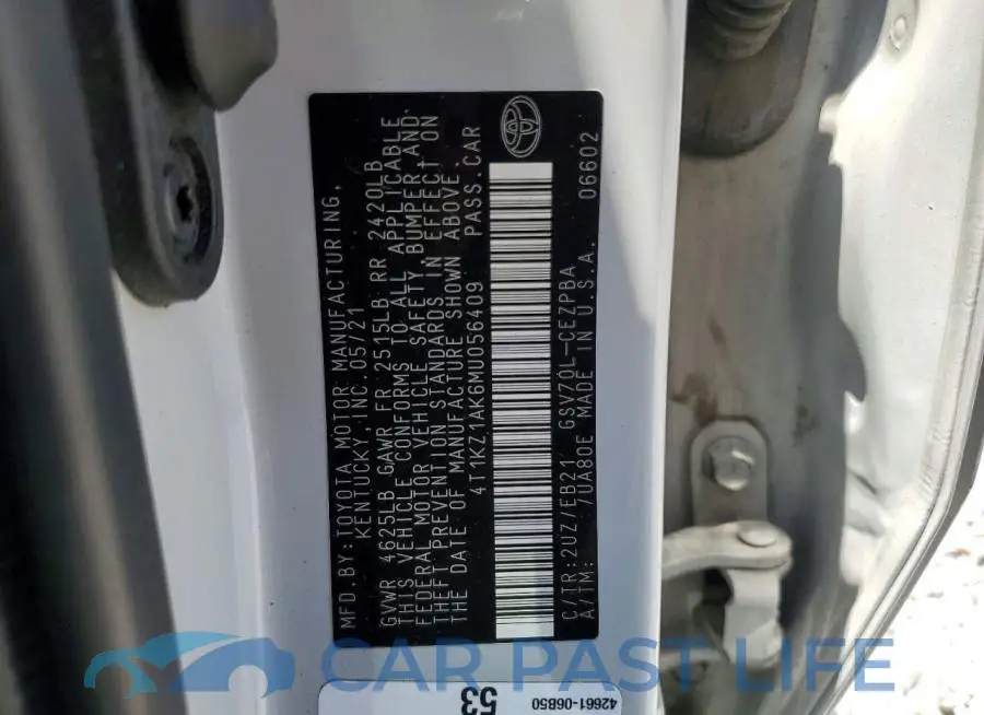 4T1KZ1AK6MU056409# 13