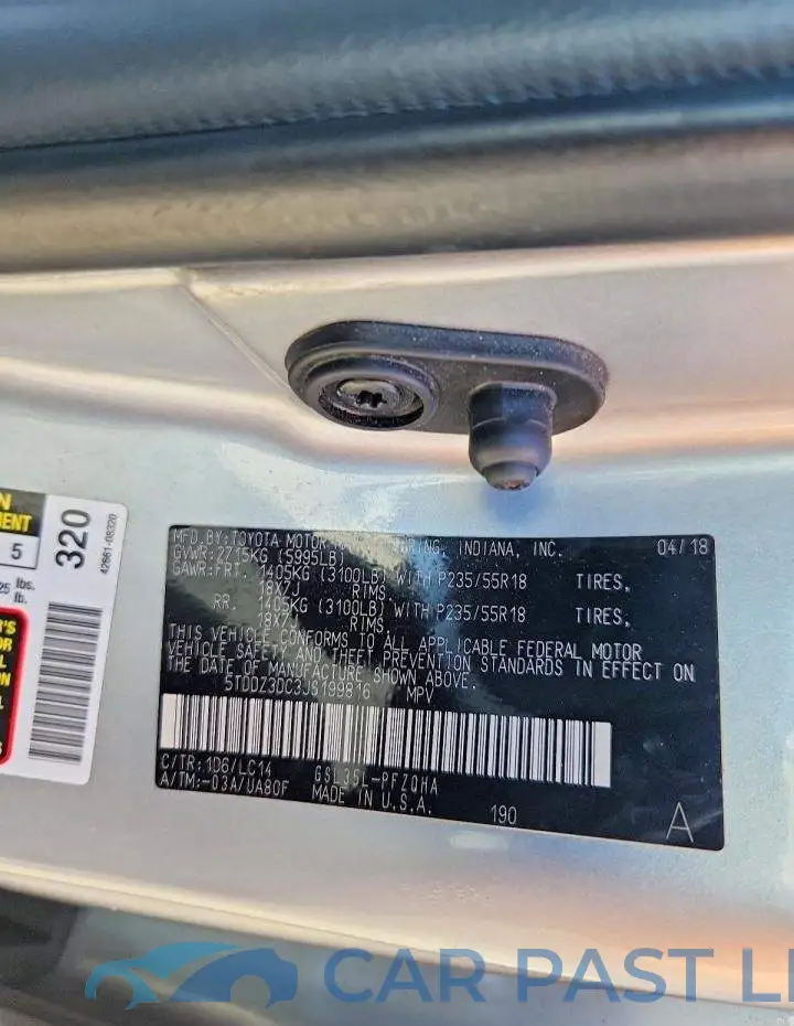 5TDDZ3DC3JS199816# 13