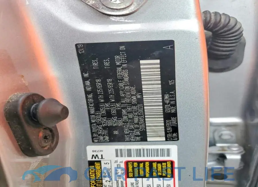 5TDGZRAH5LS500220# 13