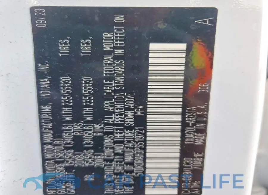 5TDKDRAH3PS519721# 14