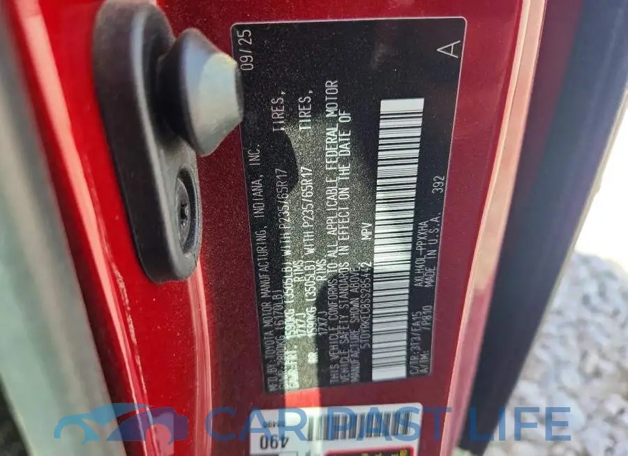 5TDYRKEC8SS285442# 13