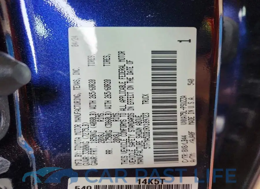 5TFMA5DB1RX189723# 13