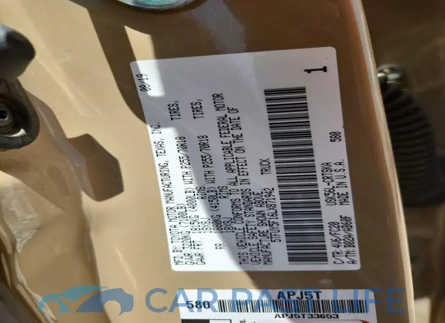 5TFUY5F16LX871942# 13