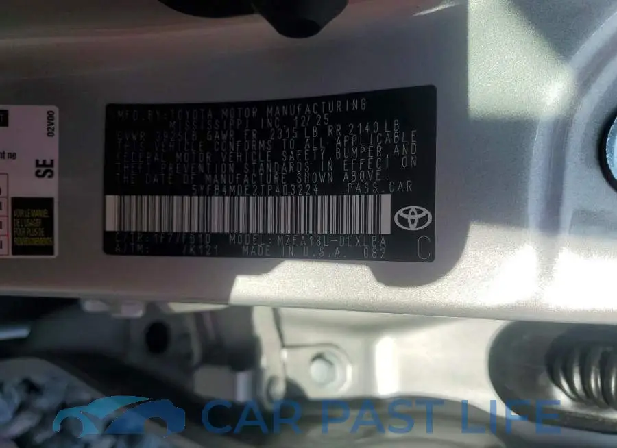 5YFB4MDE2TP403224# 13