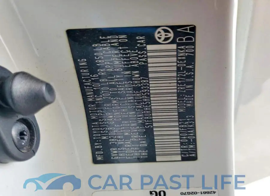 5YFBURHE5HP593387# 12