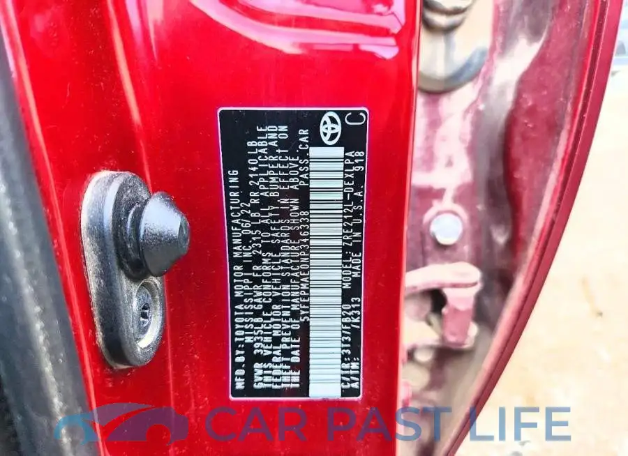 5YFEPMAE0NP346338# 12