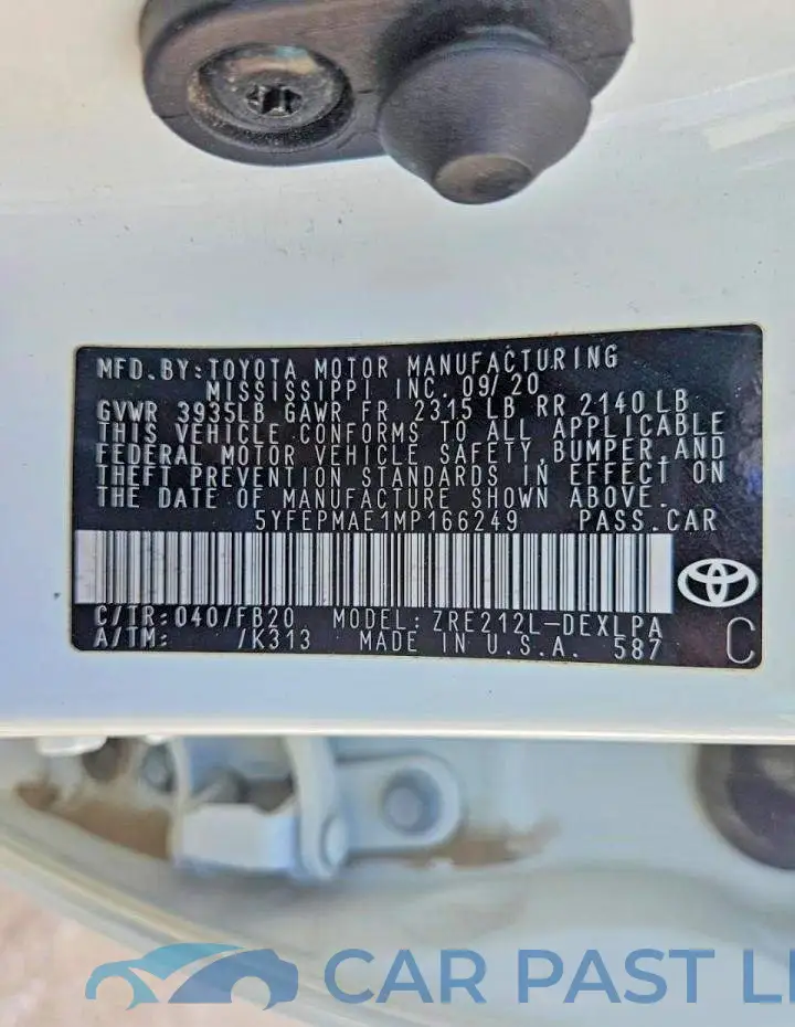 5YFEPMAE1MP166249# 10