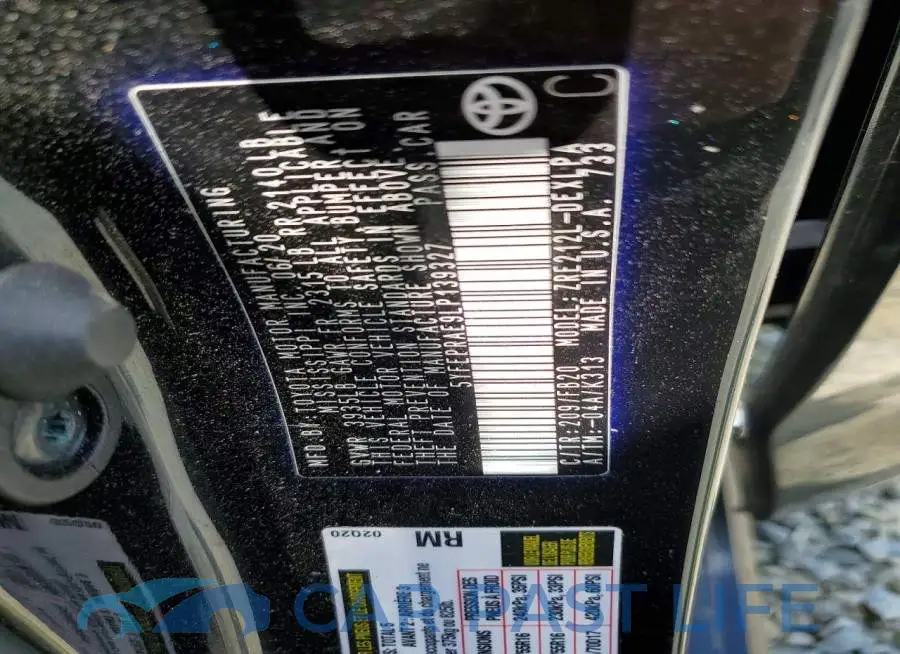 5YFEPRAE9LP139327# 13