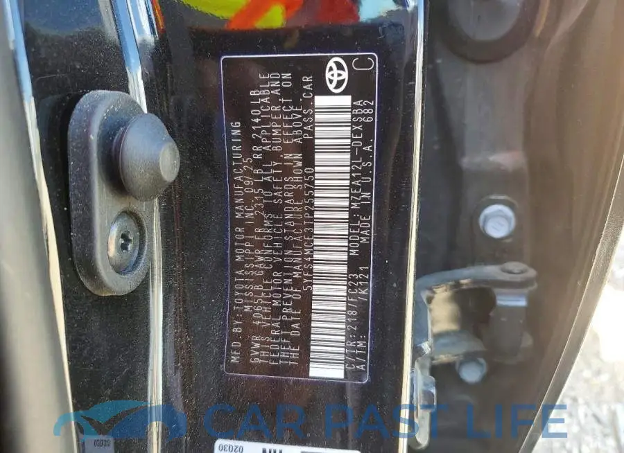 5YFS4MCE3TP255750# 12