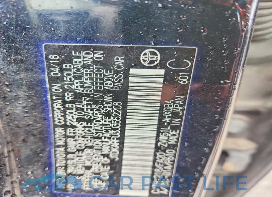 JTDKARFU3J3552208# 12