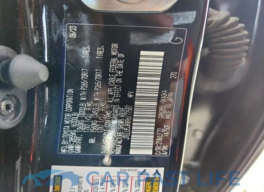 JTELU5JRXP6177587# 12