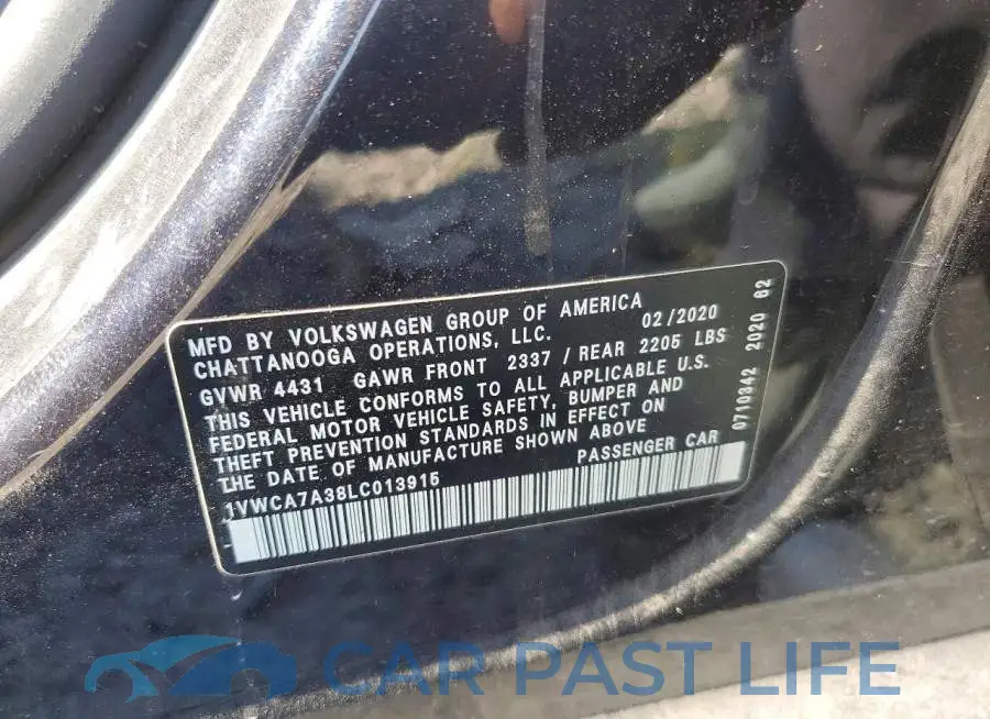 1VWCA7A38LC013915# 13