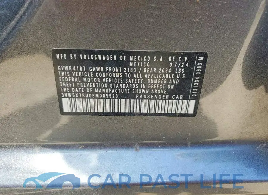 3VW5X7BU0SM005528# 12