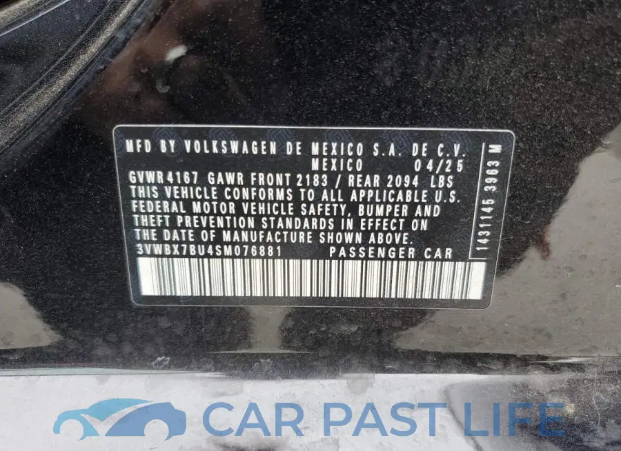 3VWBX7BU4SM076881# 12