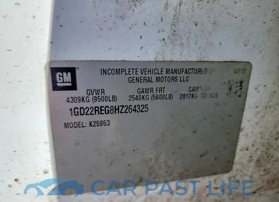 1GD22REG8HZ264325# 12
