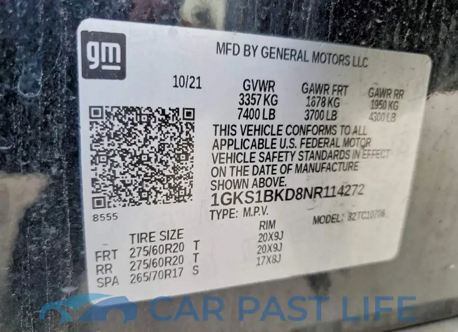 1GKS1BKD8NR114272# 14