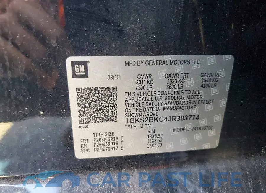 1GKS2BKC4JR303774# 13