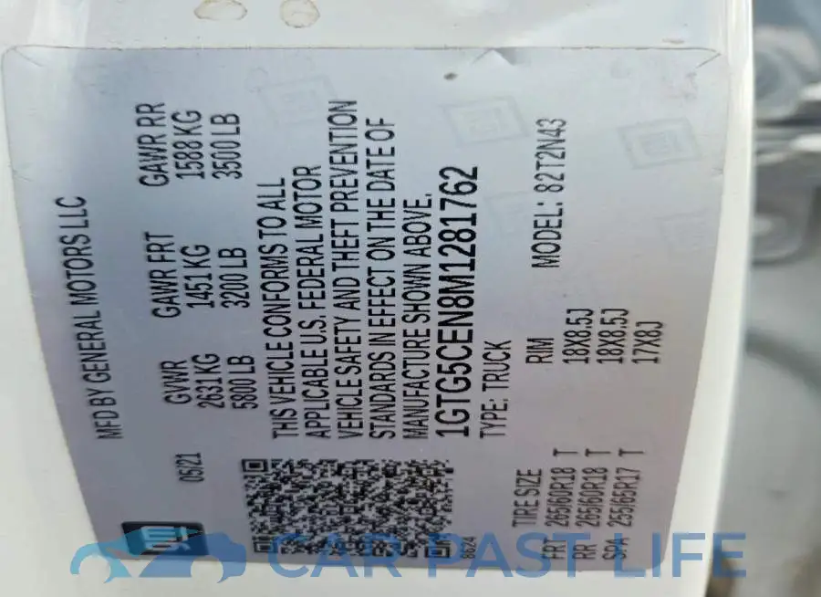 1GTG5CEN8M1281762# 13