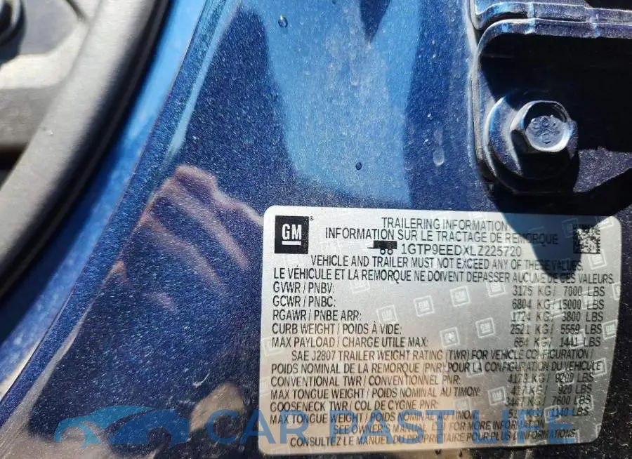 1GTP9EEDXLZ225720# 13