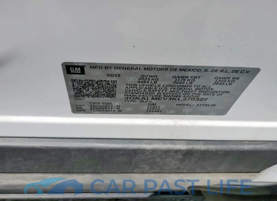 3GKALMEV3KL370327# 13