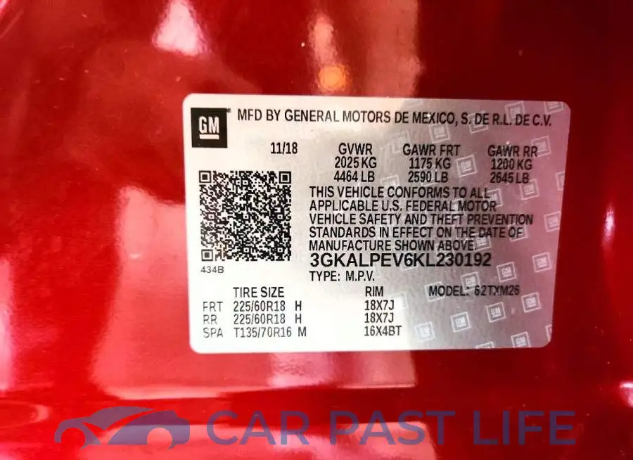 3GKALPEV6KL230192# 12