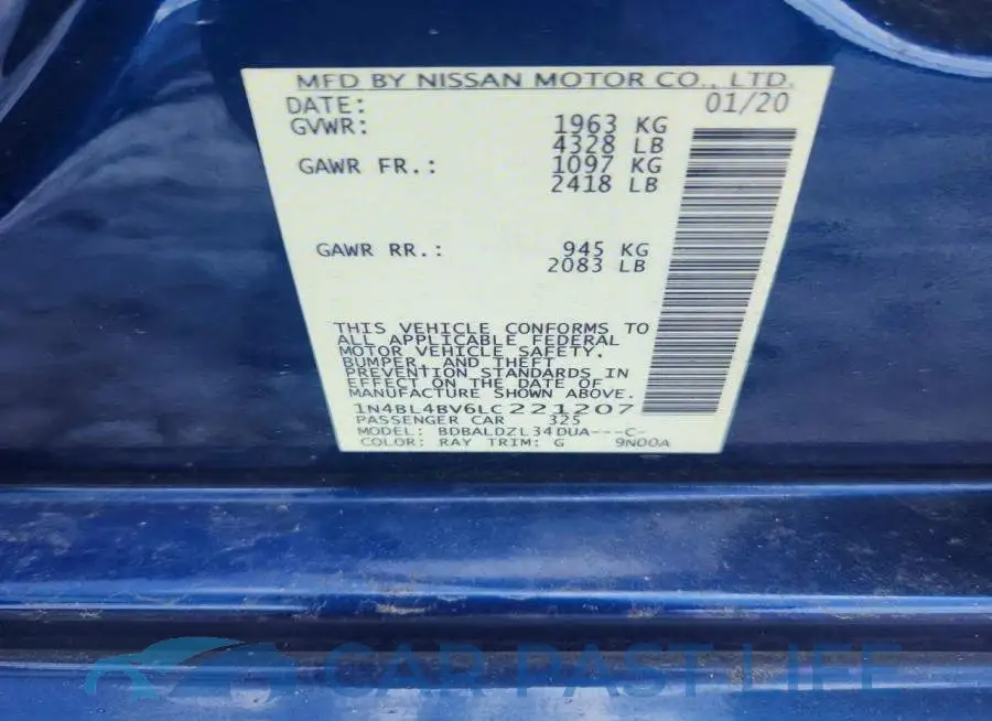 1N4BL4BV6LC221207# 12