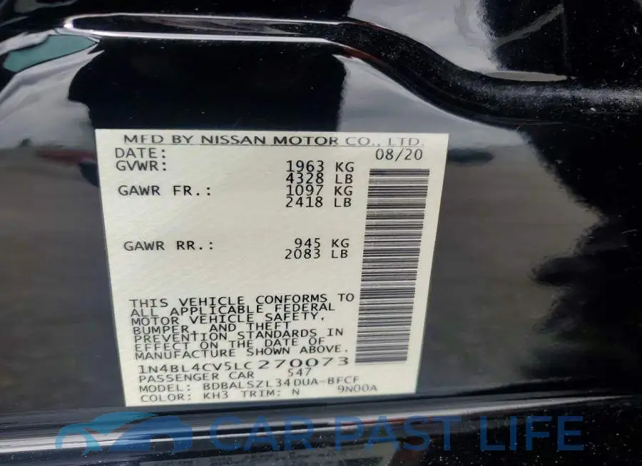 1N4BL4CV5LC270073# 12