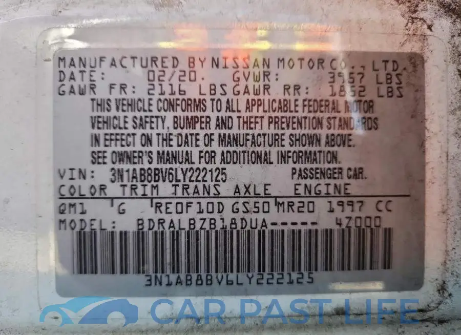 3N1AB8BV6LY222125# 13